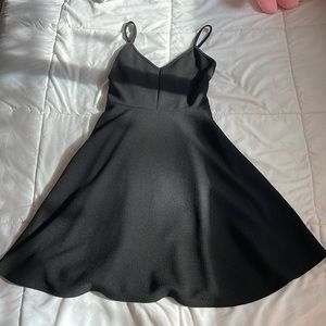 olivia law black flowy dress